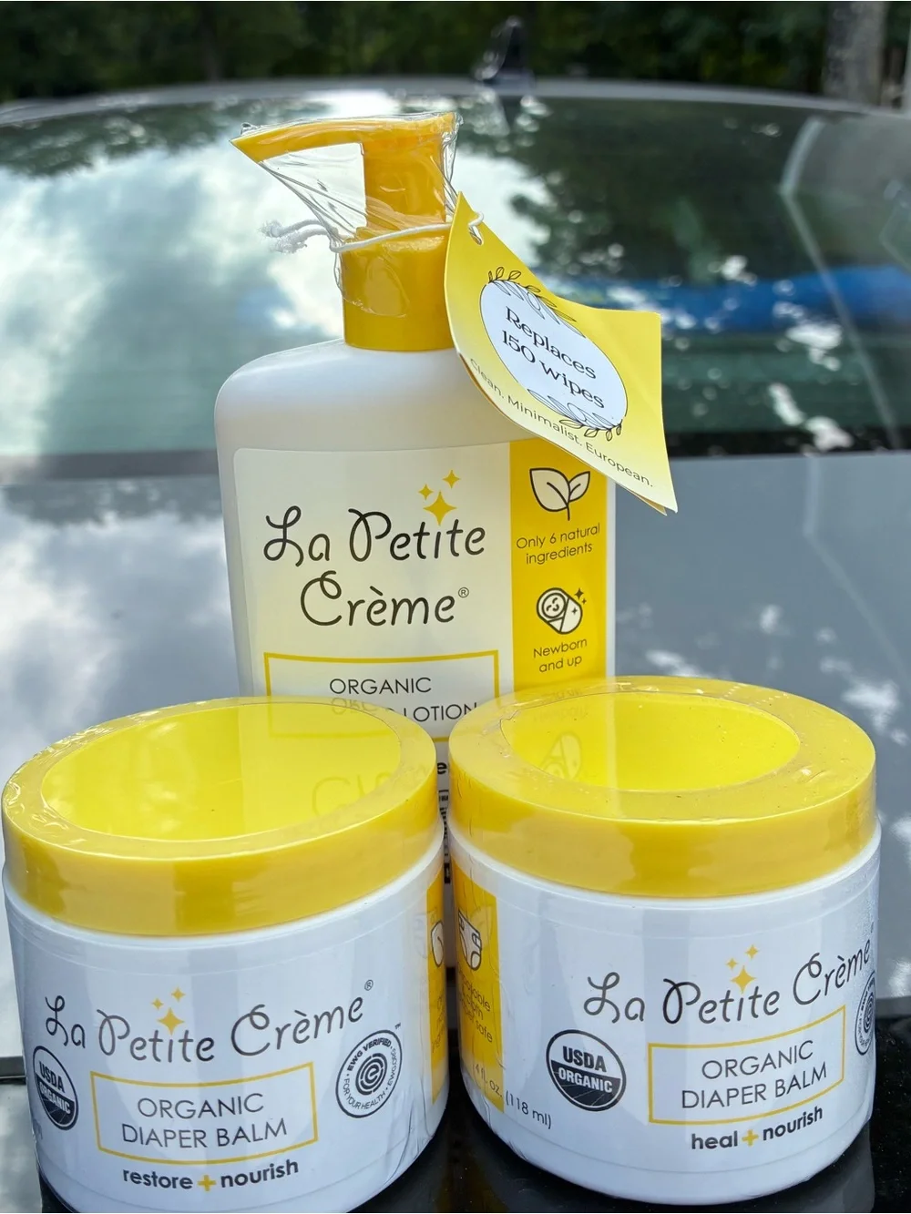 NEW Le Petite Crème Bundle 3 Pc Diaper Lotion Bomb Set Sealed